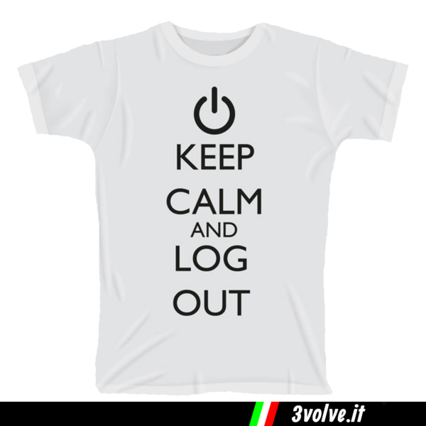 T-shirt Keep Calm Logout