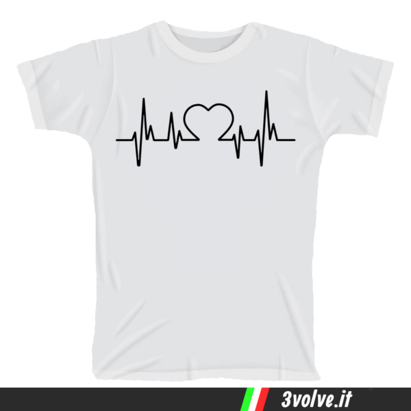 T-shirt Battito cardiaco cuore
